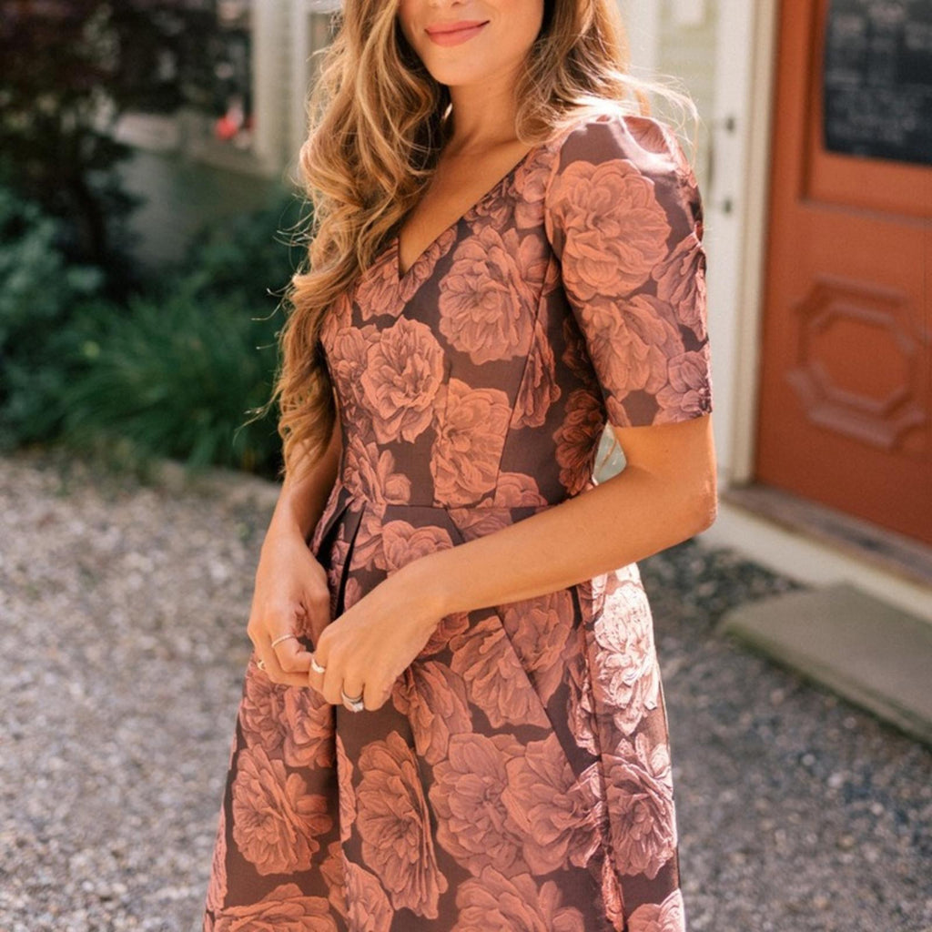 Gal Meets Glam Ingrid Jacquard Fit & Flare Dress, Size 2 New w/Tag