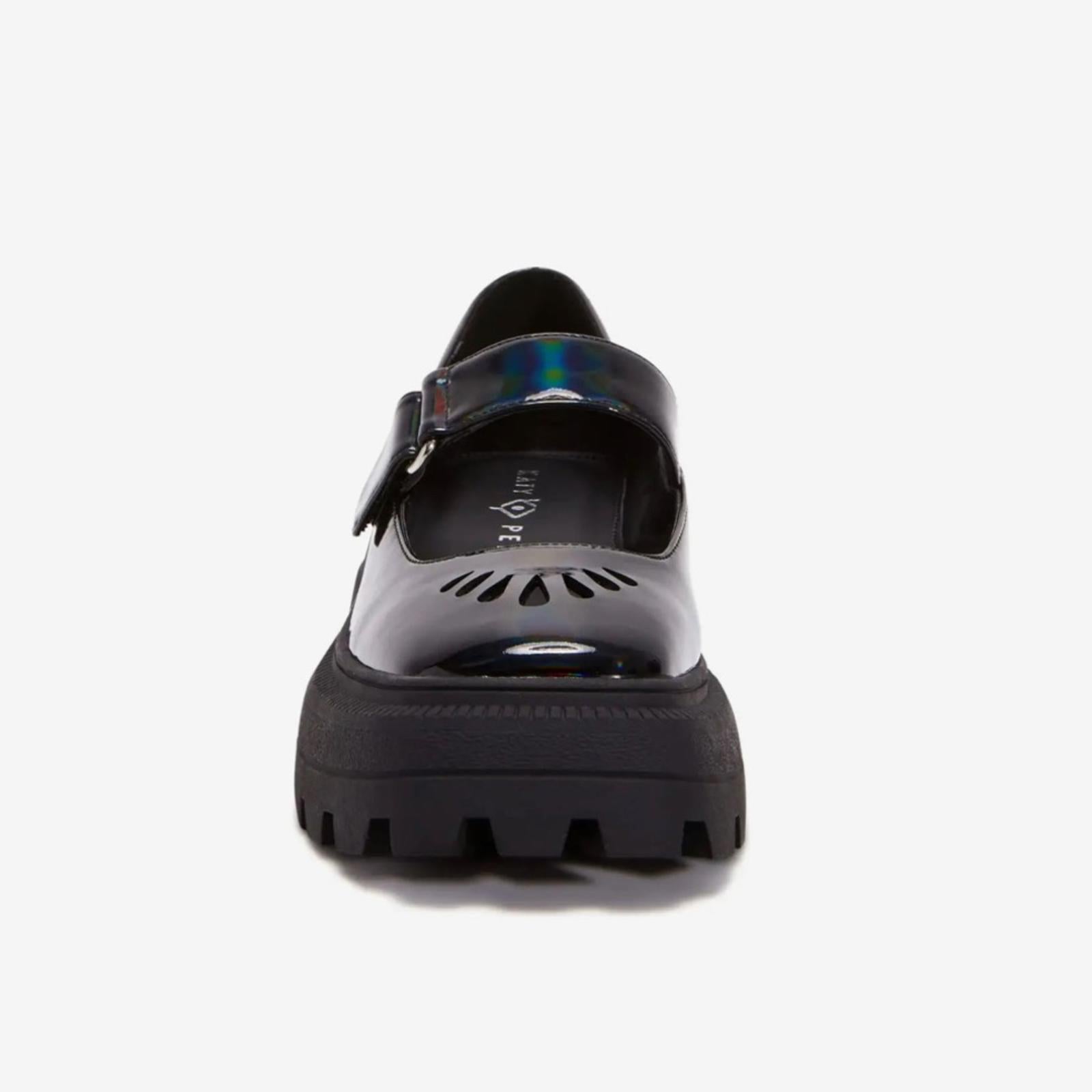 NWT Katy Perry The Geli Combat Mary Jane Shoes, Black, Size 7.5/37.5 New in Box