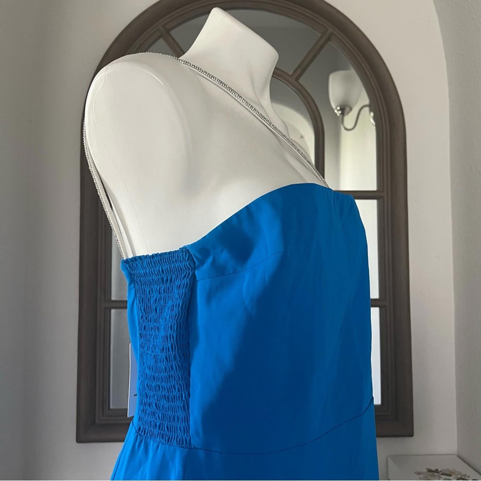 Amanda Uprichard X Revolve Dream Mini Dress Blue, OH SO CHIC! Size XL New w/Tag