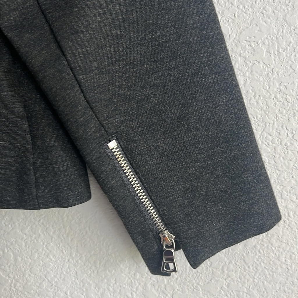 Lane Bryant’s 6th & Ln Blazer in Heather Grey/Black Size 14 EXCELLENT
