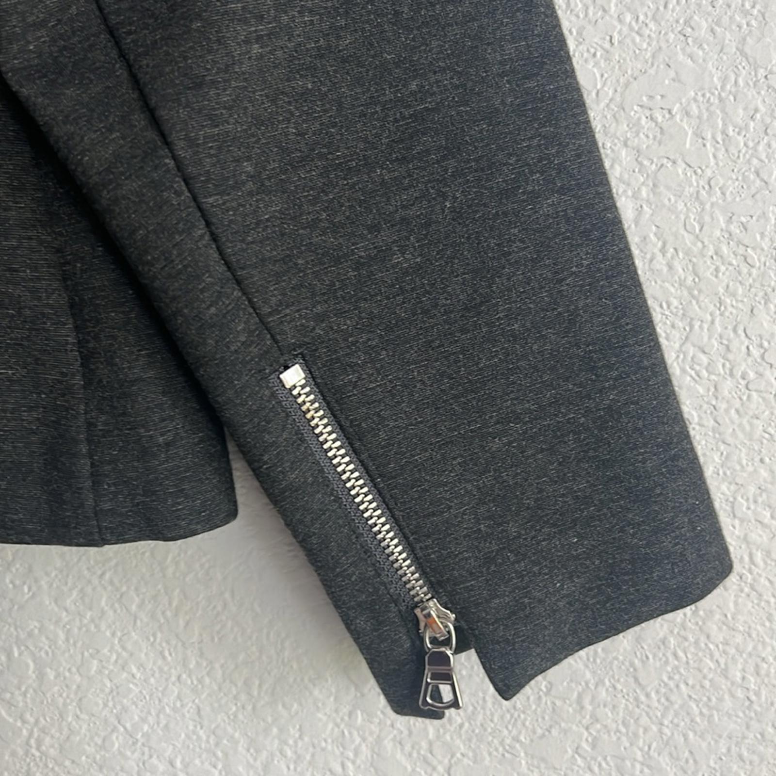 Lane Bryant’s 6th & Ln Blazer in Heather Grey/Black Size 14 EXCELLENT