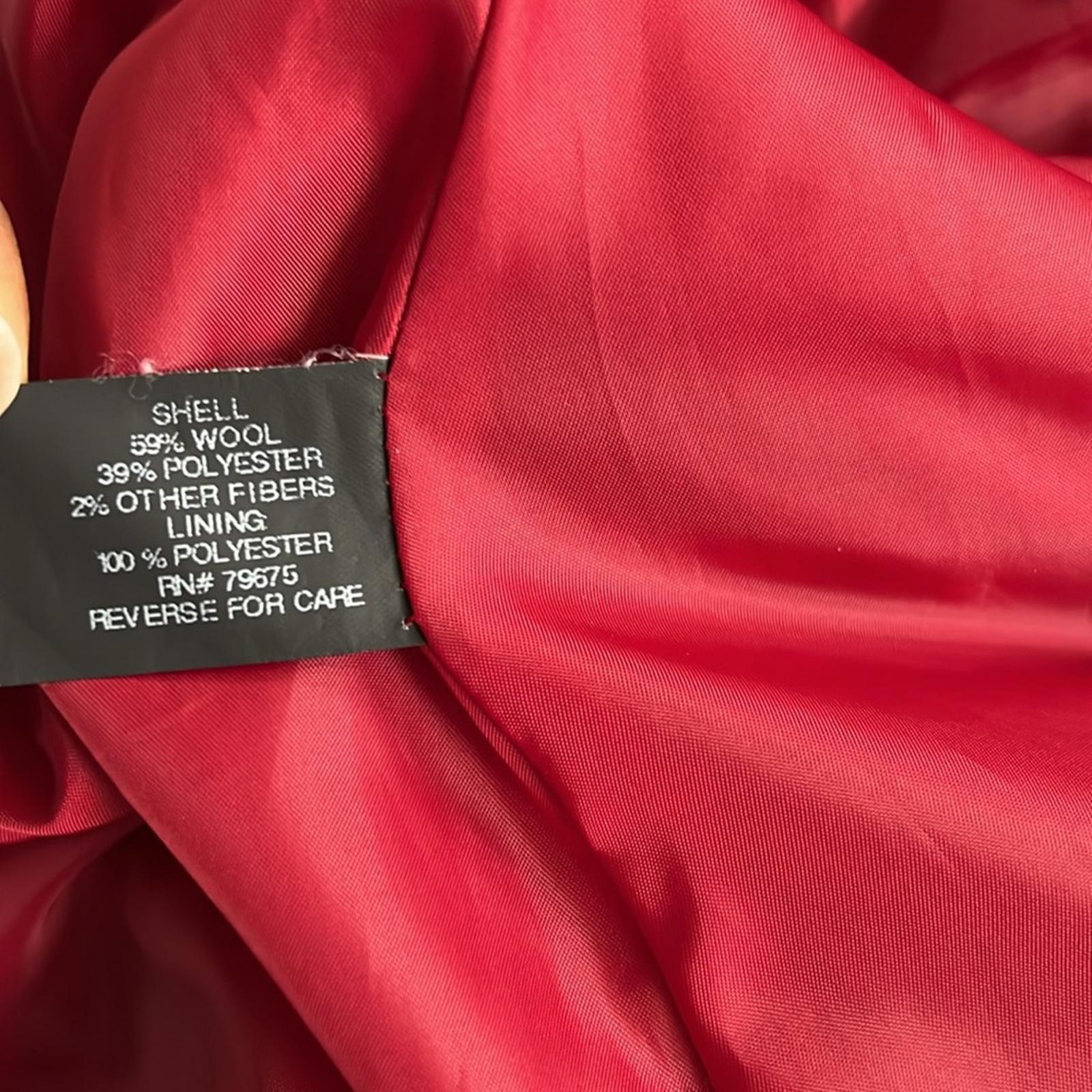 Michael Kors Asymmetric Belted Wrap Coat in Red, Size XL EXCELLENT!