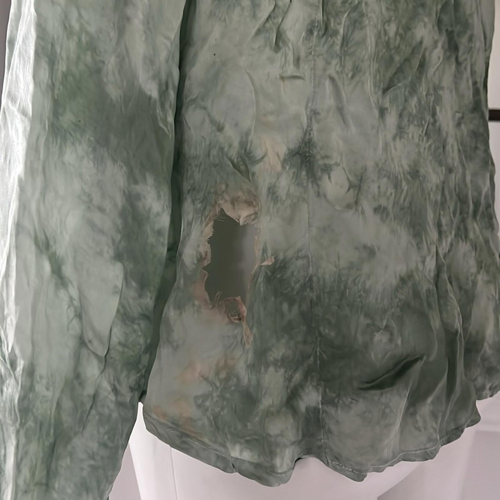 New Free People Women’s Lyocell Tie Front Blouse, Size M New w/Tag Retail $128