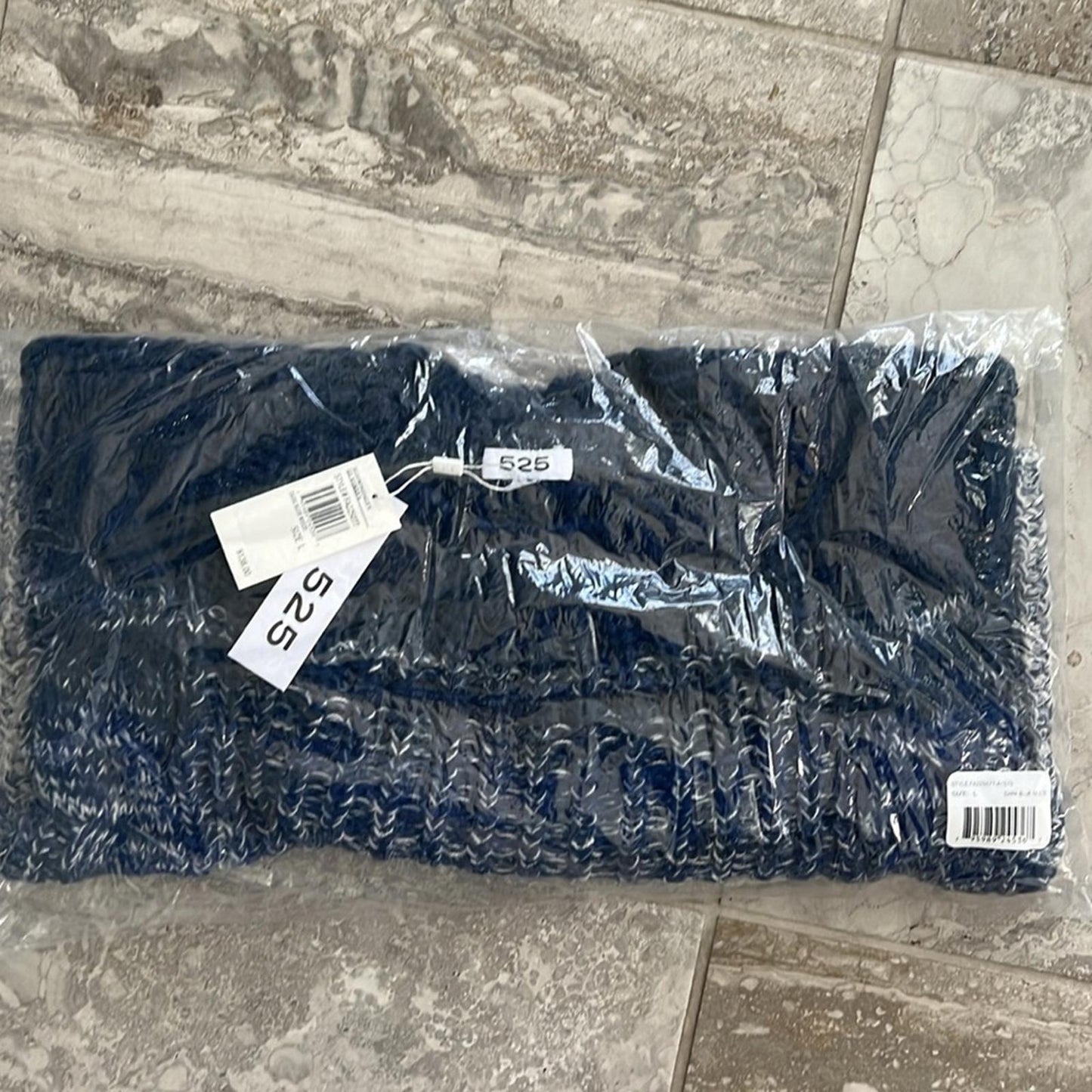 525 Ombré Sweater in Dark Blue Multi, NEW, Size L