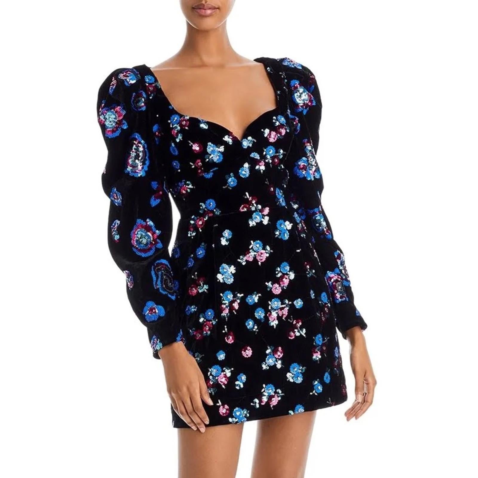 NEW Sabina Musayev Revolve* Roserita Velvet Sequined Dress, Size L New w/Tag