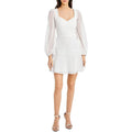 BCBGMaxazria Mesh Mini Dress in Off White, Size 2 New w/Tag Retail $268
