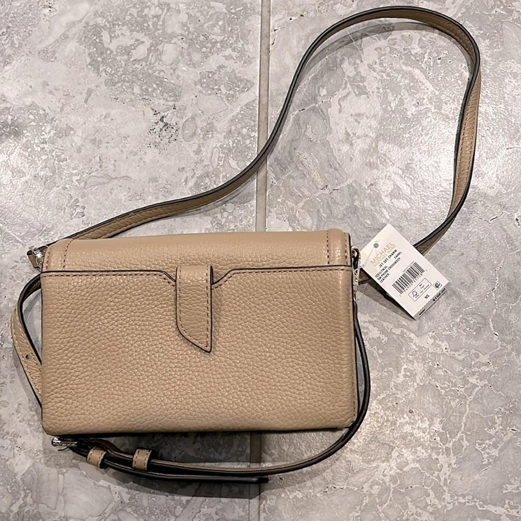 Michael Kors Jet Set Charm Small Phone Crossbody in Camel, New w/Tag