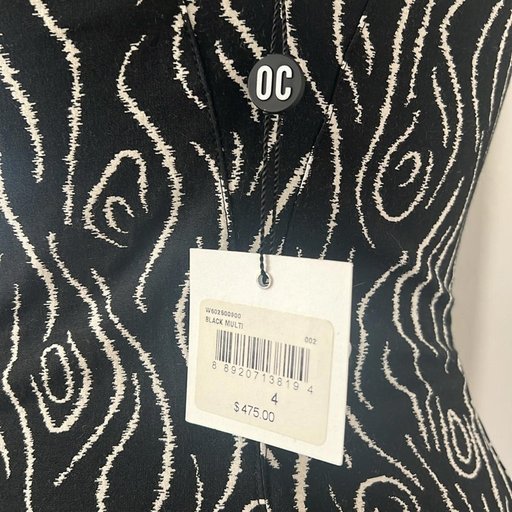 Opening Ceremony Fit & Flare Mini Dress in Black/White Size 4 New w/Tag $475