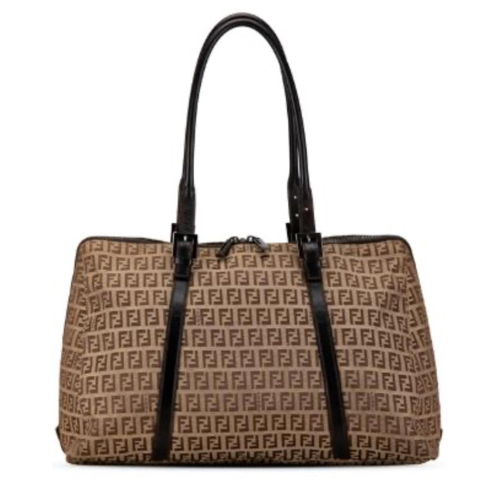 Fendi Zucchino Canvas tote bag EXCELLENT!