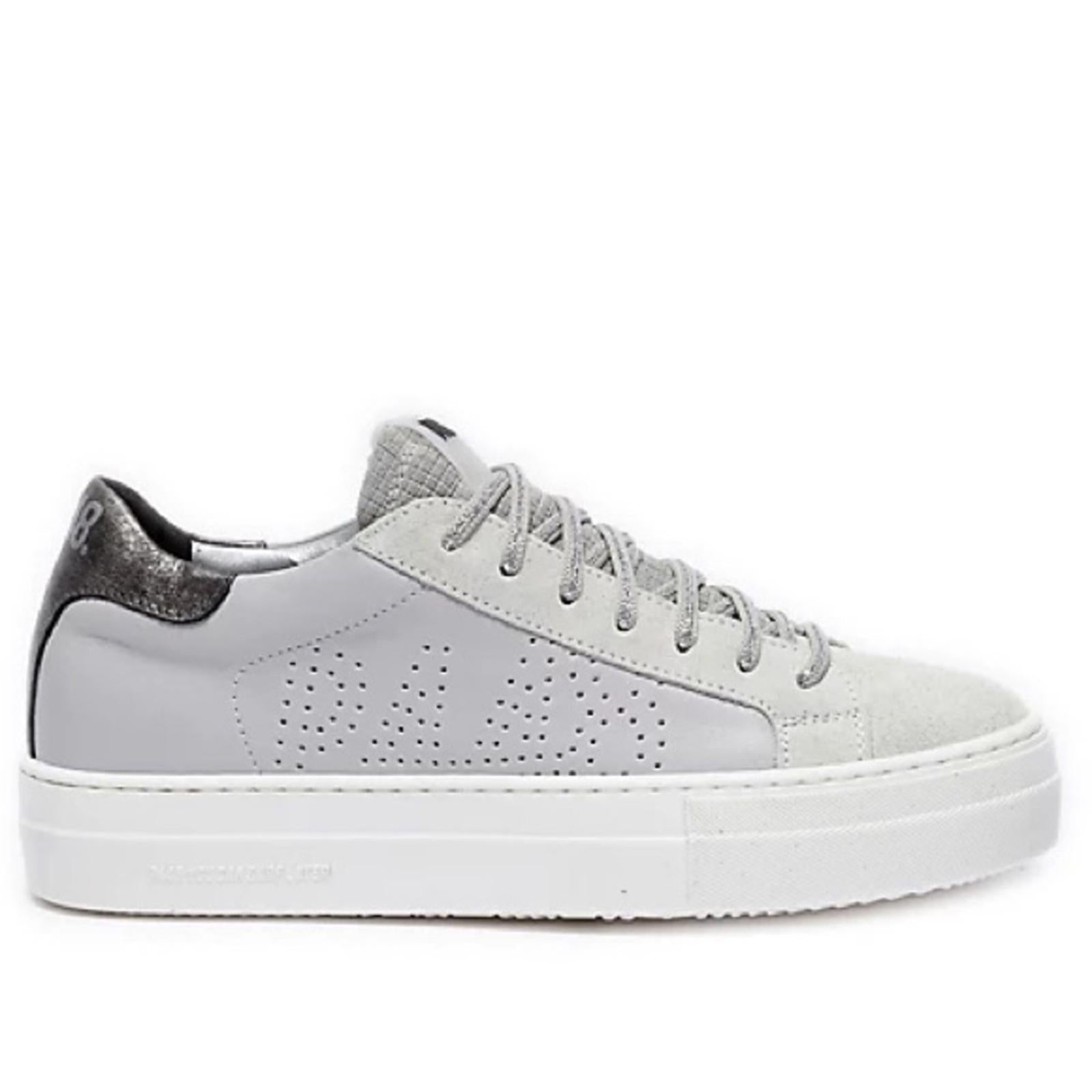 P448 Thea Low Top Leather Lace-Up Platform Sneakers Size 40(9/9.5) NEW w/o Box