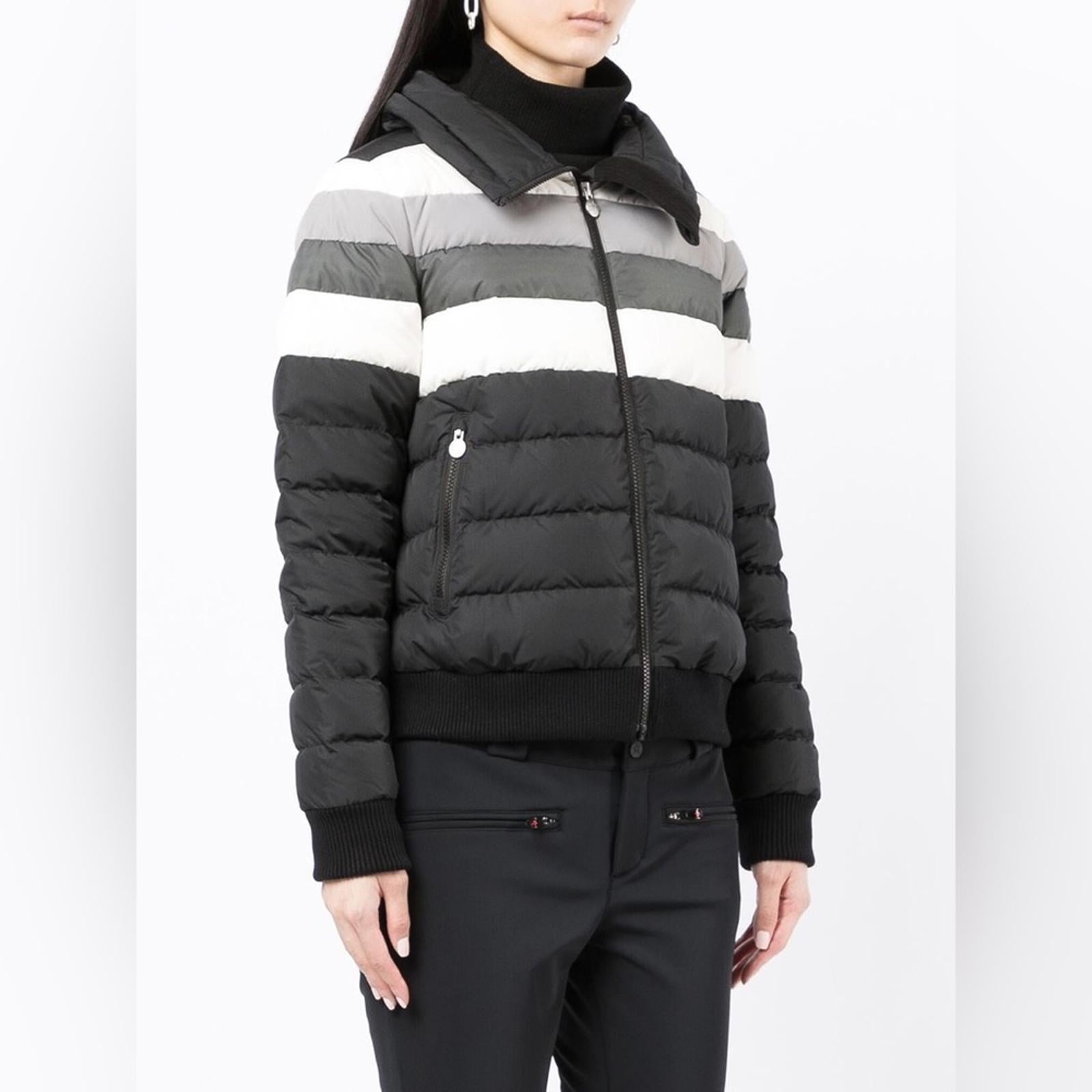 Perfect Moment Queenie Down Coat Jacket, Black Rainbow Size XS New w/Tag