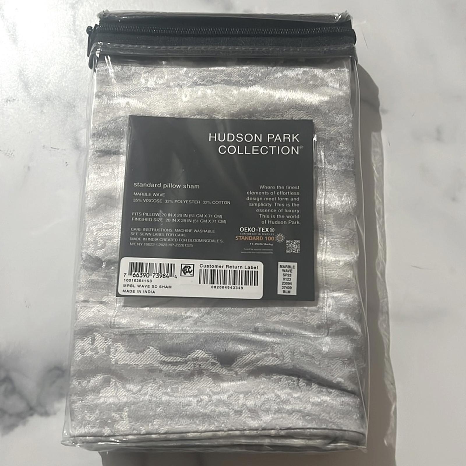 Hudson Park Collection Marble Wave Standard Sham, New w/Tag