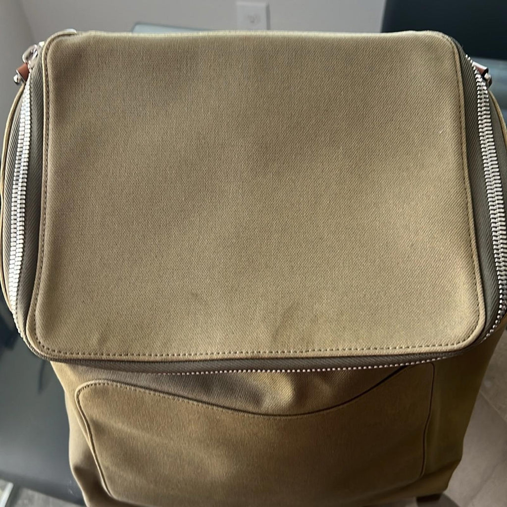 LOEWE Calfskin Small Goya Backpack in Olive Green, EXCELLENT!