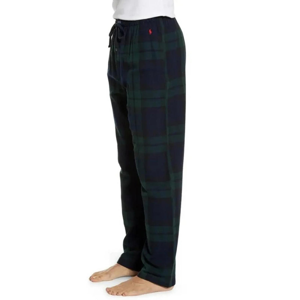 Polo Ralph Lauren Lounge Pants Flannel Sleepwear in Blue Green, Size S New w/Tag