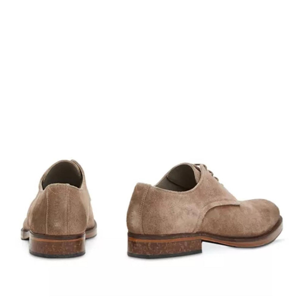 ALLSAINTS Apollo Lace Up Derby Dress Shoes in Dark Taupe, Size EU41 US8 NWT $300