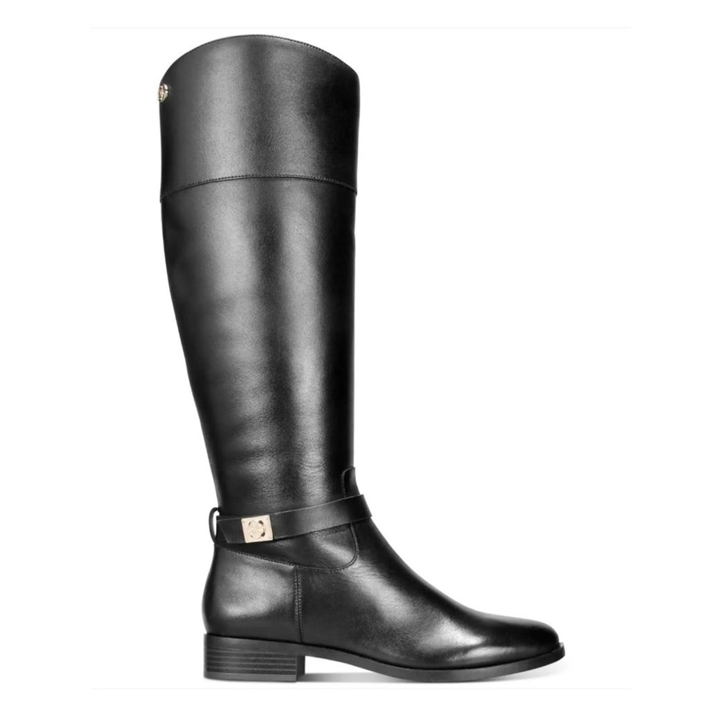 Charter Club Womens Johannes Leather Tall Knee-High Boots in Black, Size 5.5 NEW