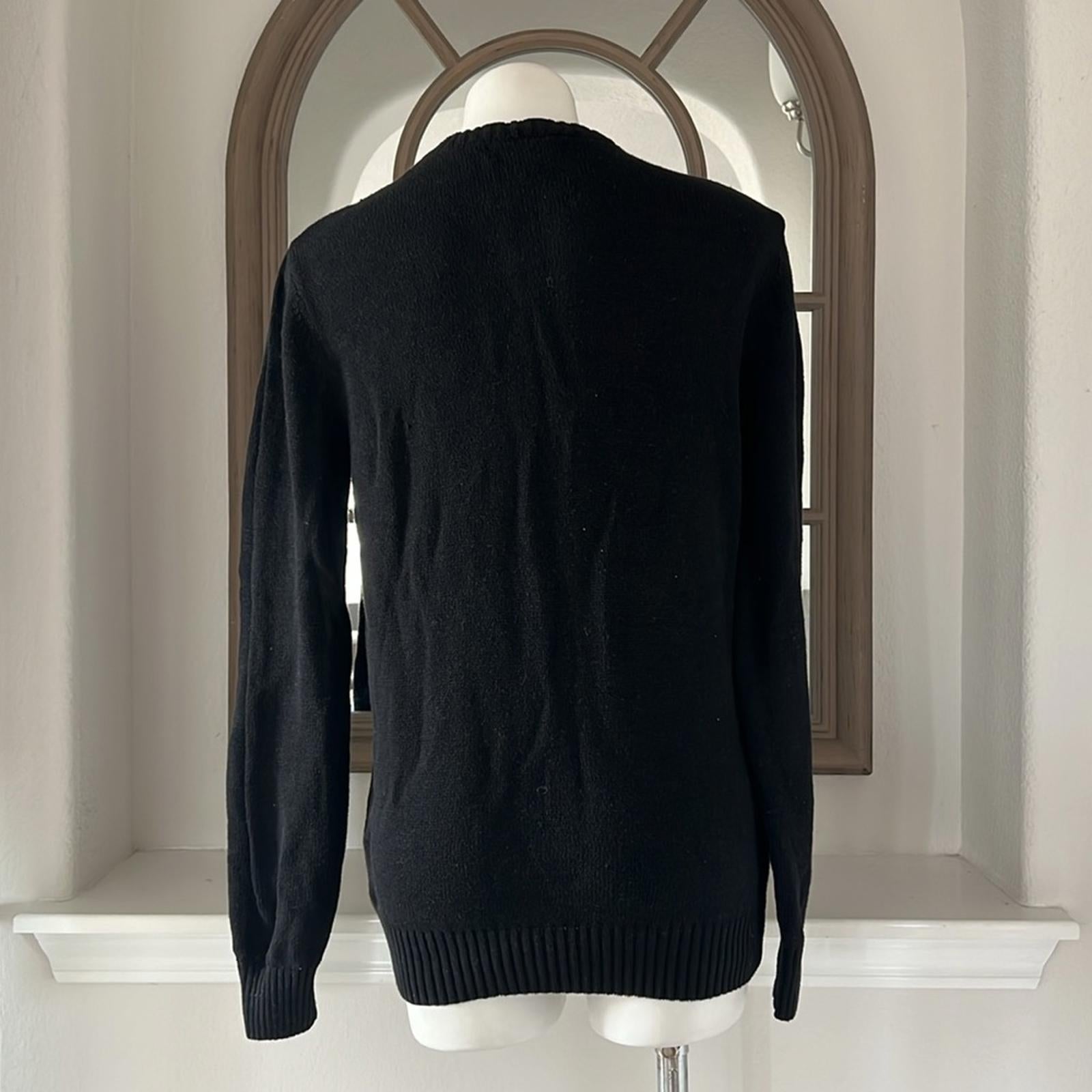 Imagin8 Meowy Christmas Crewneck Sweater in Black, Size M EXCELLENT!