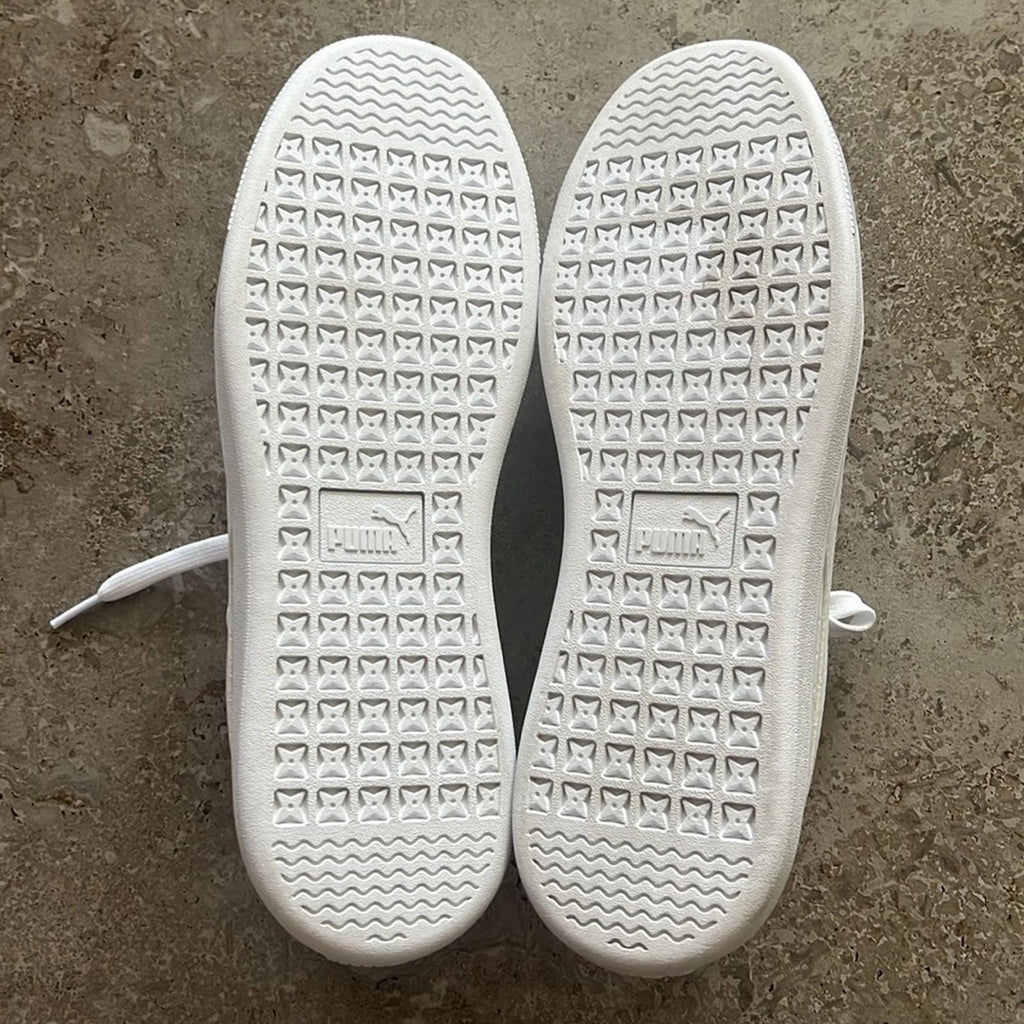 Puma Leather Sneakers in White, Size 11, New w/o Box