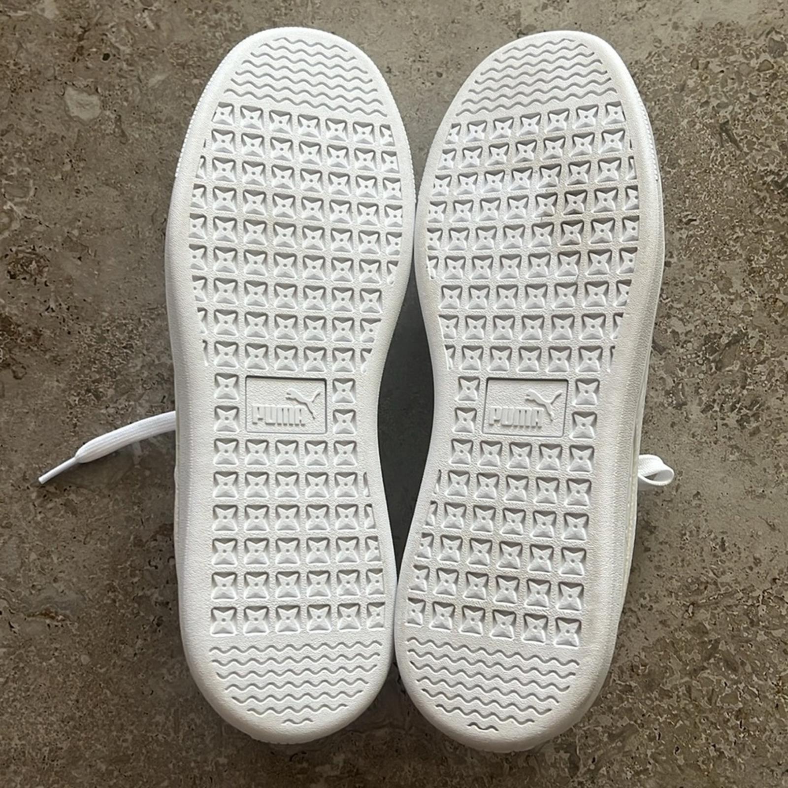 Puma Leather Sneakers in White, Size 11, New w/o Box