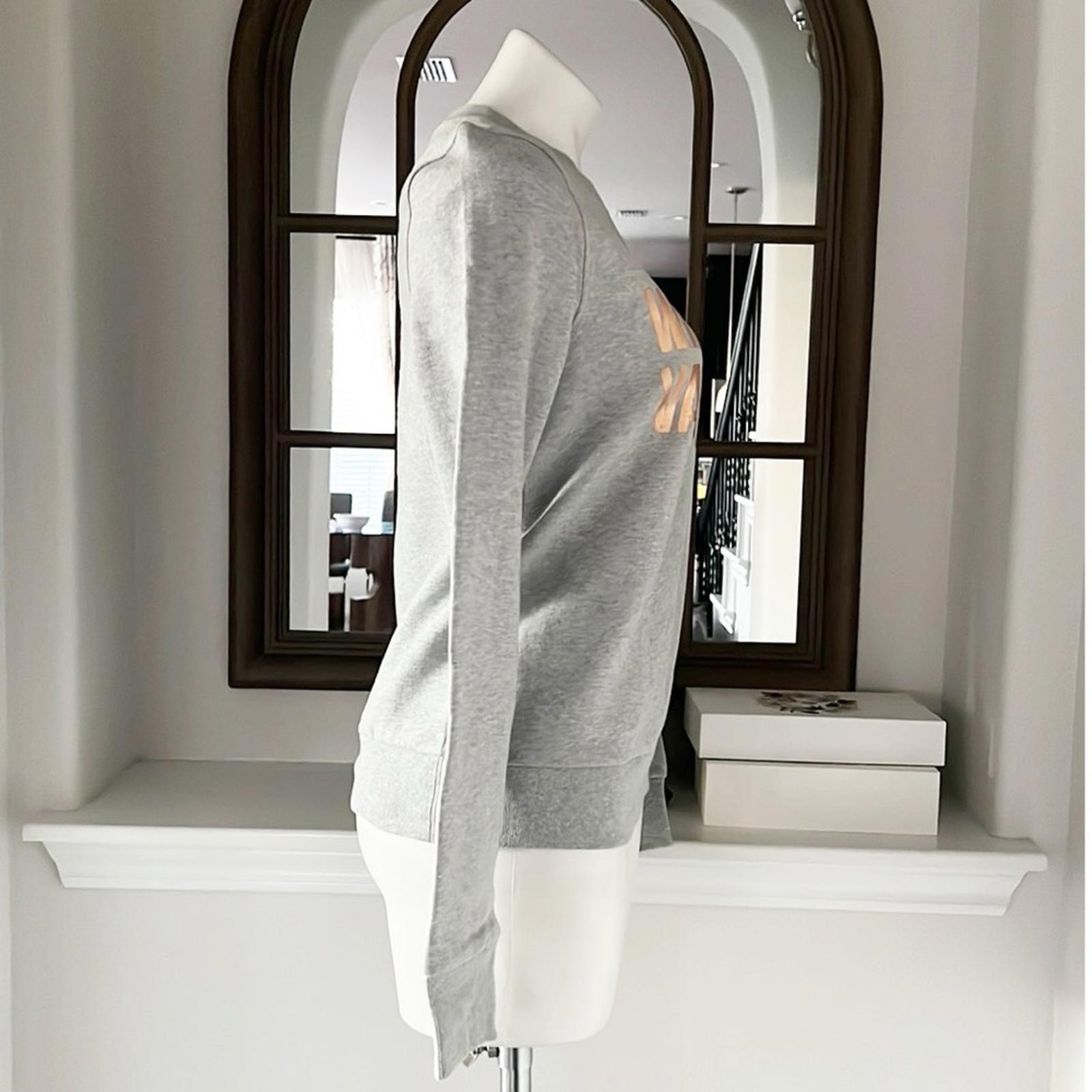 Halogen “WINE IS MY VALENTINE” Sweatshirt, Heather Gray, Size S New w/Tag