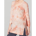 J. Jill Linen Blend Tie-Dye Knit Tunic Sweater in Peach Cream, Size S New w/Tag