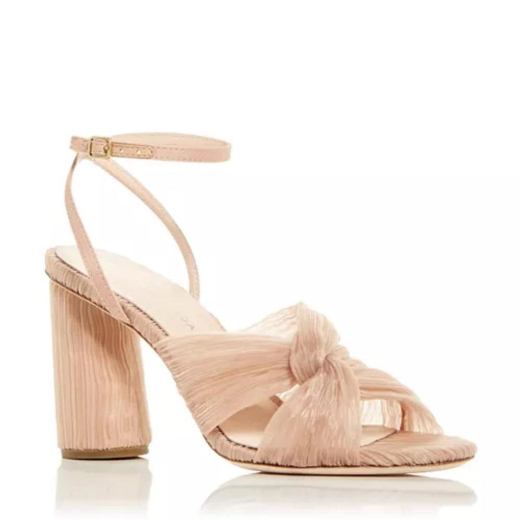 Loeffler Randall Reed High Heel Pleated Sandals in Beauty, Size 5 New in Box