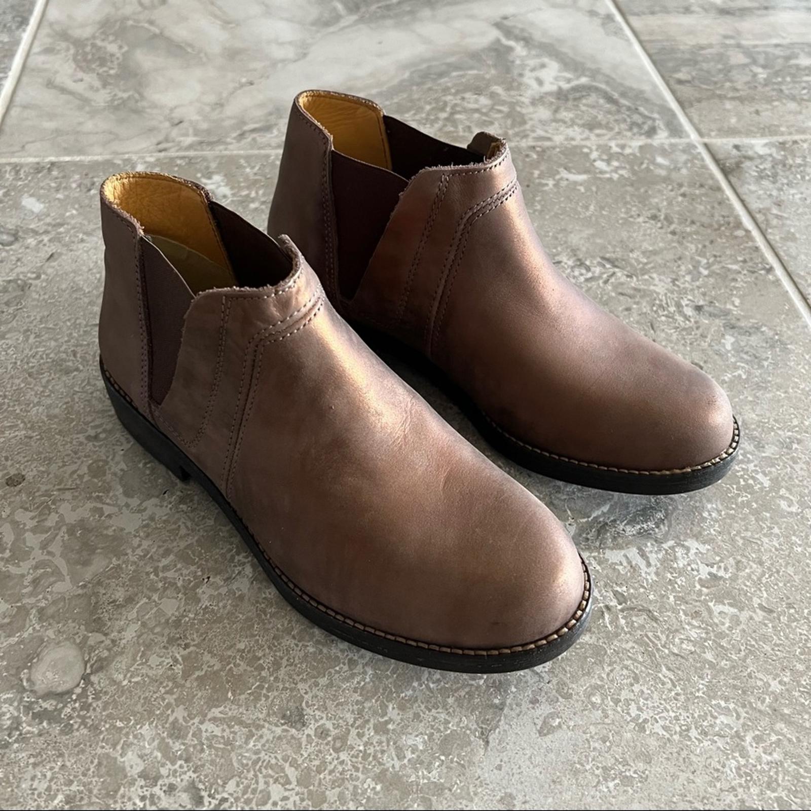 NEW Clarks Demi Beat Bronze Metallic Leather Cushion Ankle Boots UK 3, US 5.5