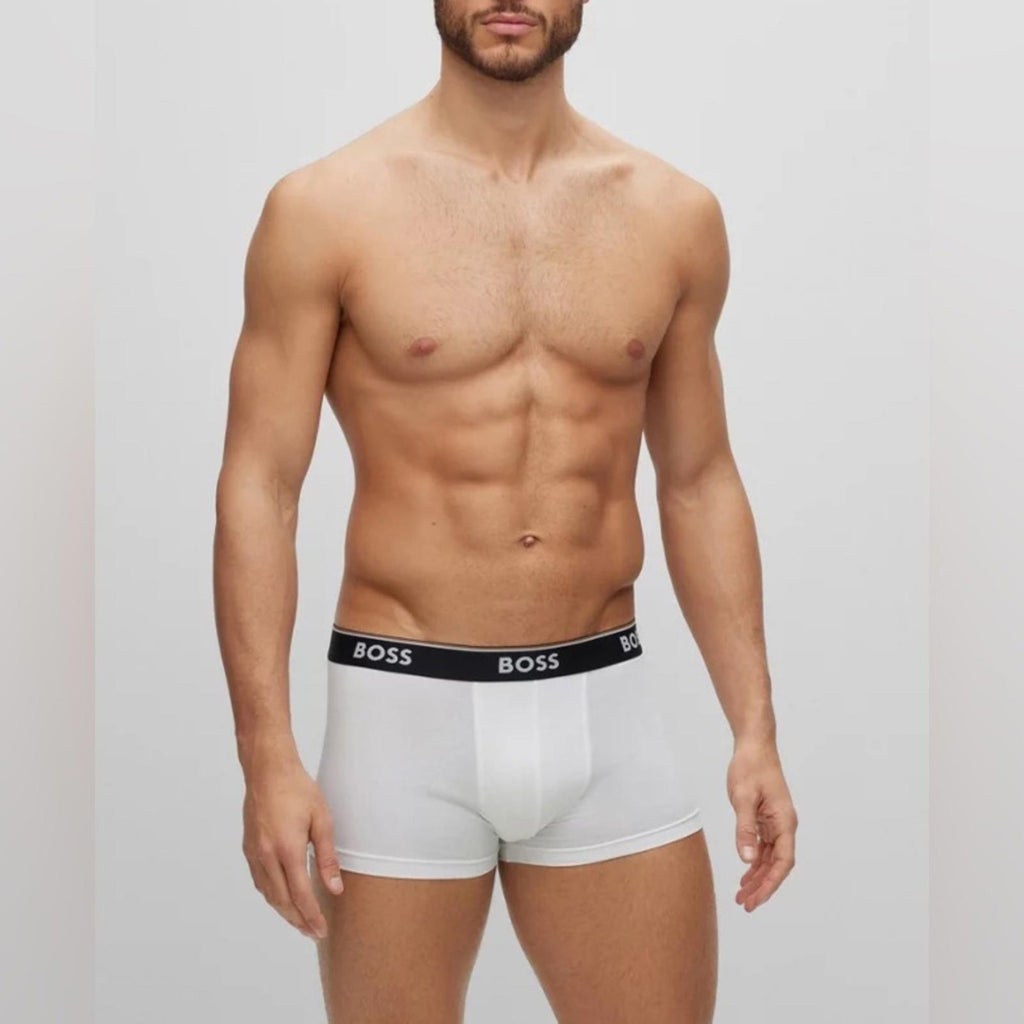 Hugo Boss 2-Pack of Stretch-Cotton Trunks with Logo Waistbands Size S, NEW w/Tag