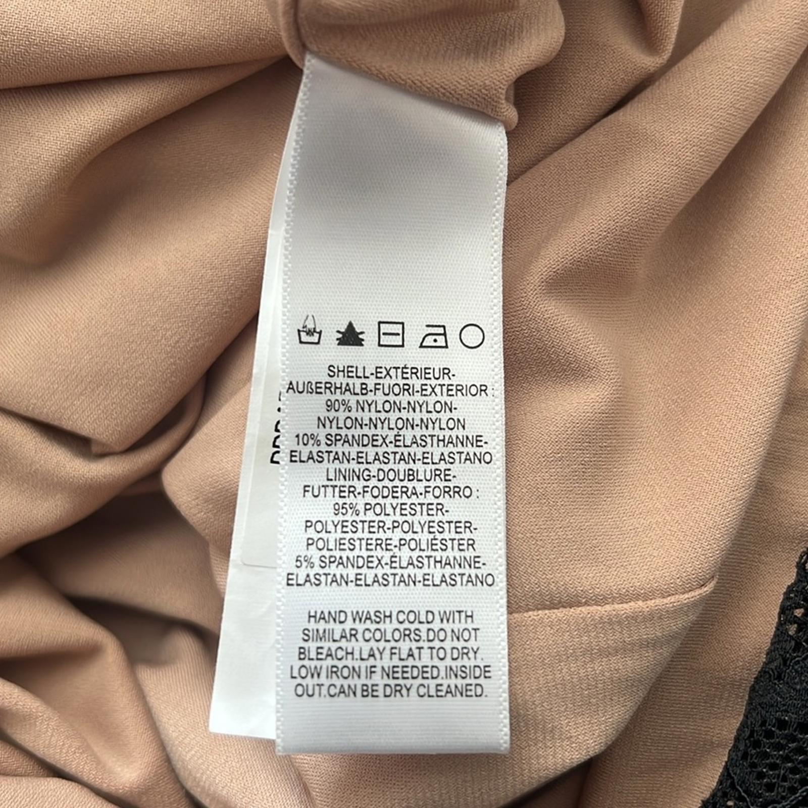 Dress the Population Esperanza Bodycon Mini Dress, Black/Nude Size S EXCELLENT