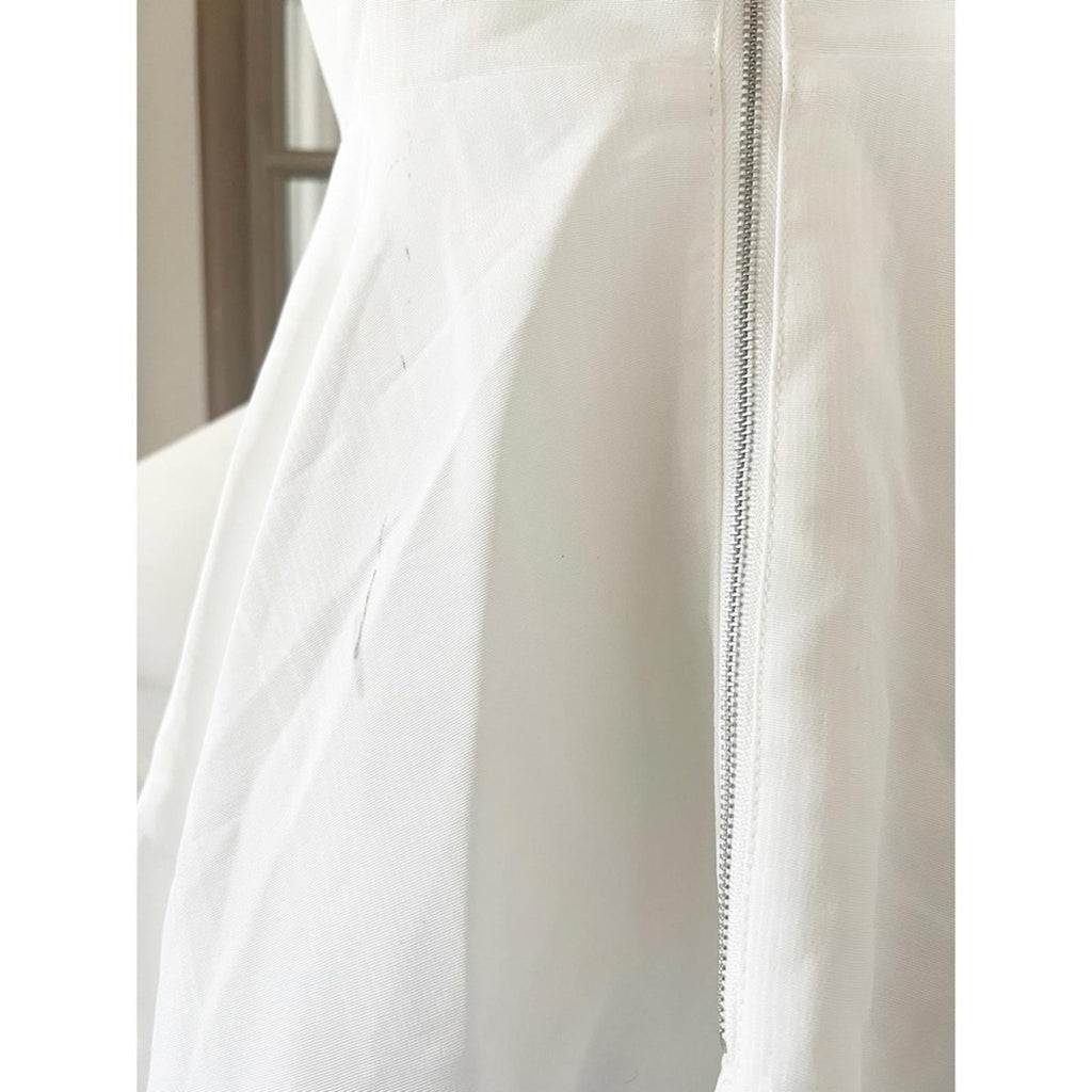 BARDOT Annabelle Statement Bow Minidress, Orchid White Size 6/M Retail $169
