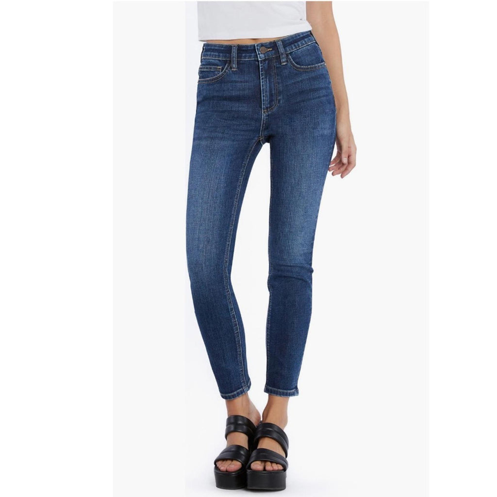 HOB Hint of Blu High Rise Ankle Skinny Jeans, Size 26 New with Tag