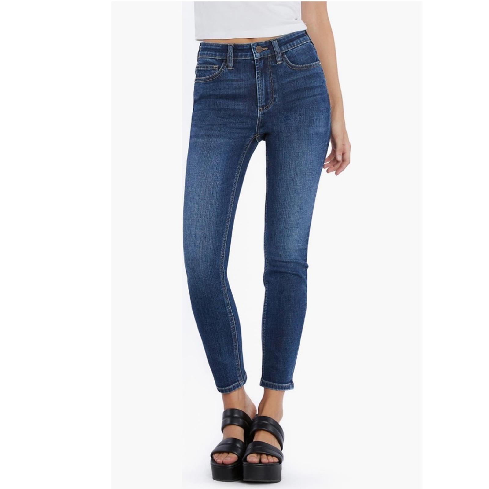 HOB Hint of Blu High Rise Ankle Skinny Jeans, Size 26 New with Tag