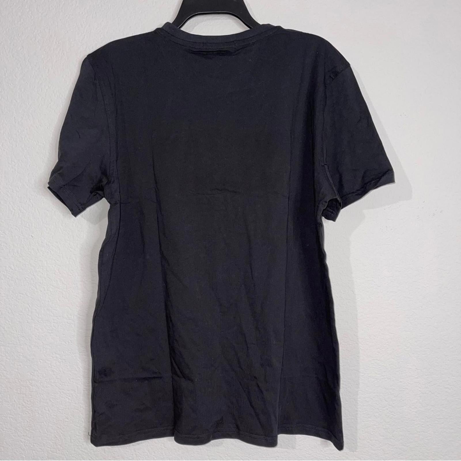 Roberto Cavali Graphic Logo Print T-Shirt in Black, Size XXL NEW w/Tag