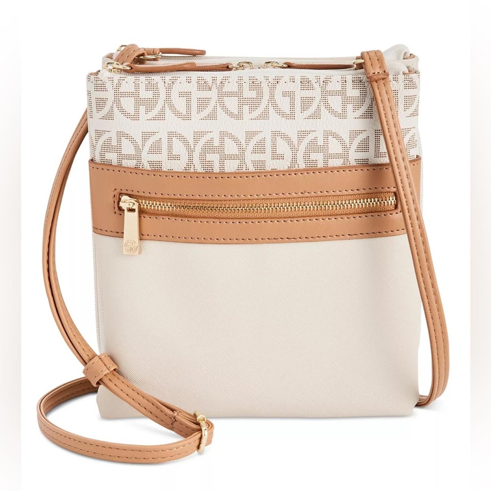 NEW Giani Bernini Dasher Signature Monogram Colorblock Mini Crossbody,