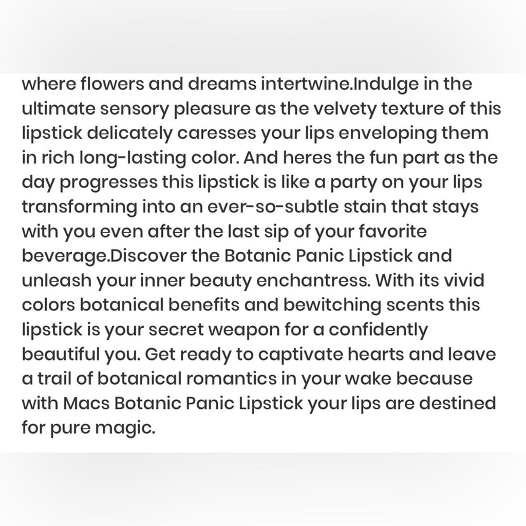 MAC Botanic Panic Retro Matte Lipstick, Ruby Woo NEW