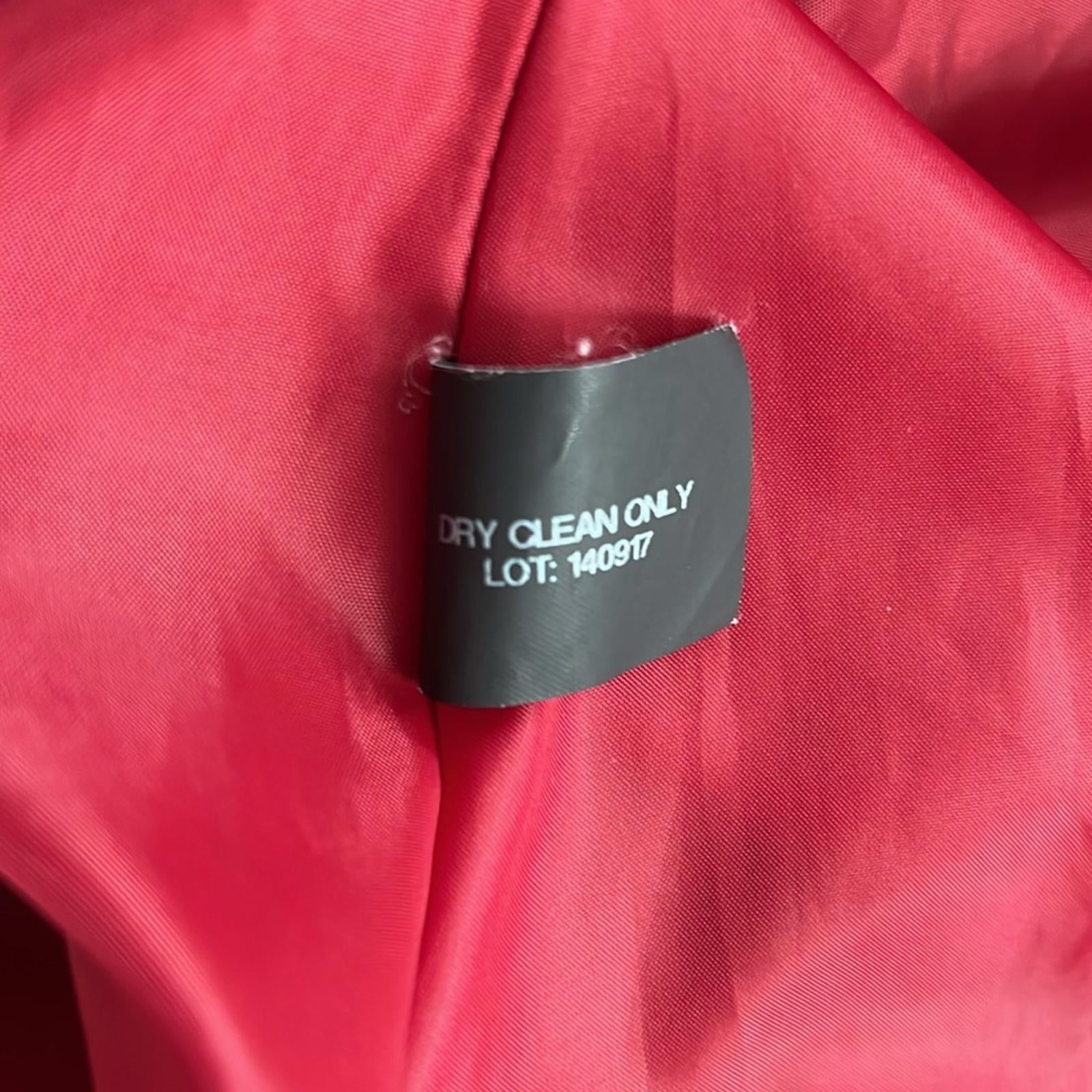 Michael Kors Asymmetric Belted Wrap Coat in Red, Size XL EXCELLENT!