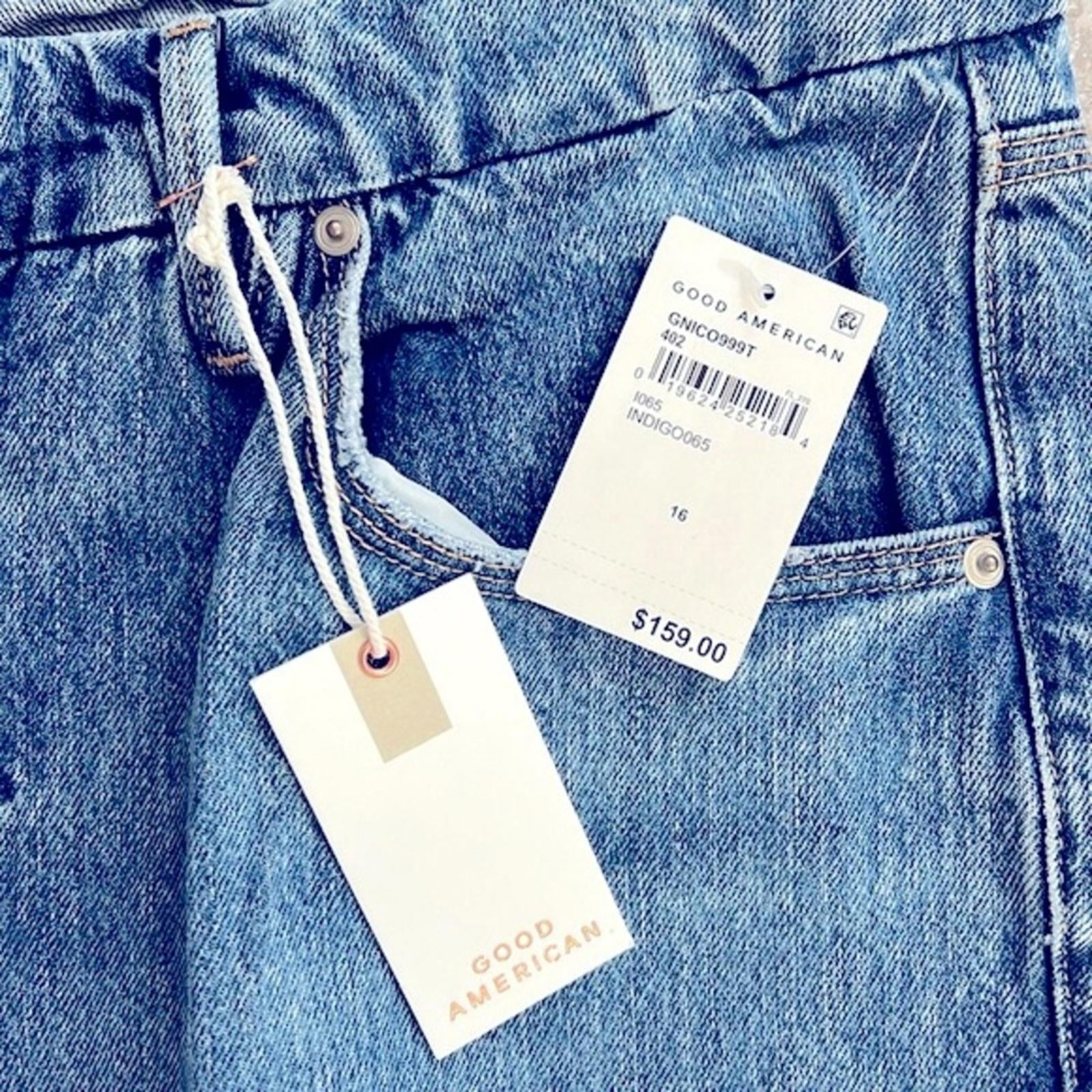 Good American Good 90’s Icon High-Waist Straight Leg Jeans, Size 16 NEW