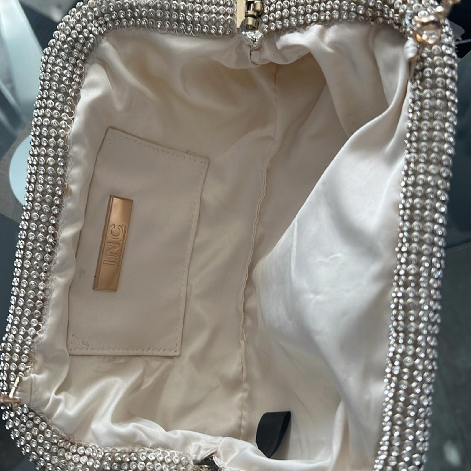 INC Pleated Clutch in Champagne, New w/Tag (Online for $79.50)