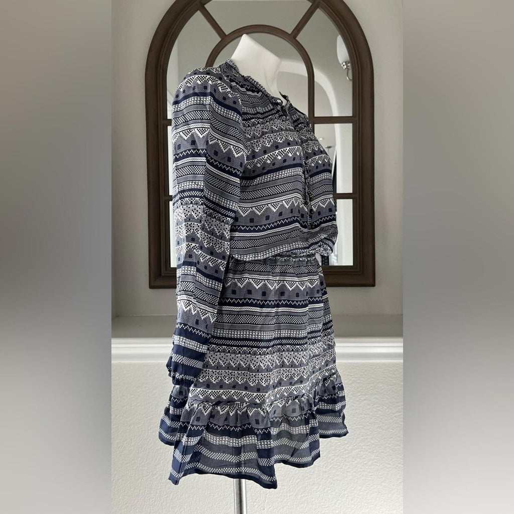 Veronica Beard Agathe Silk Multipattern Dress, Size 8 Retail $595 (Excellent)
