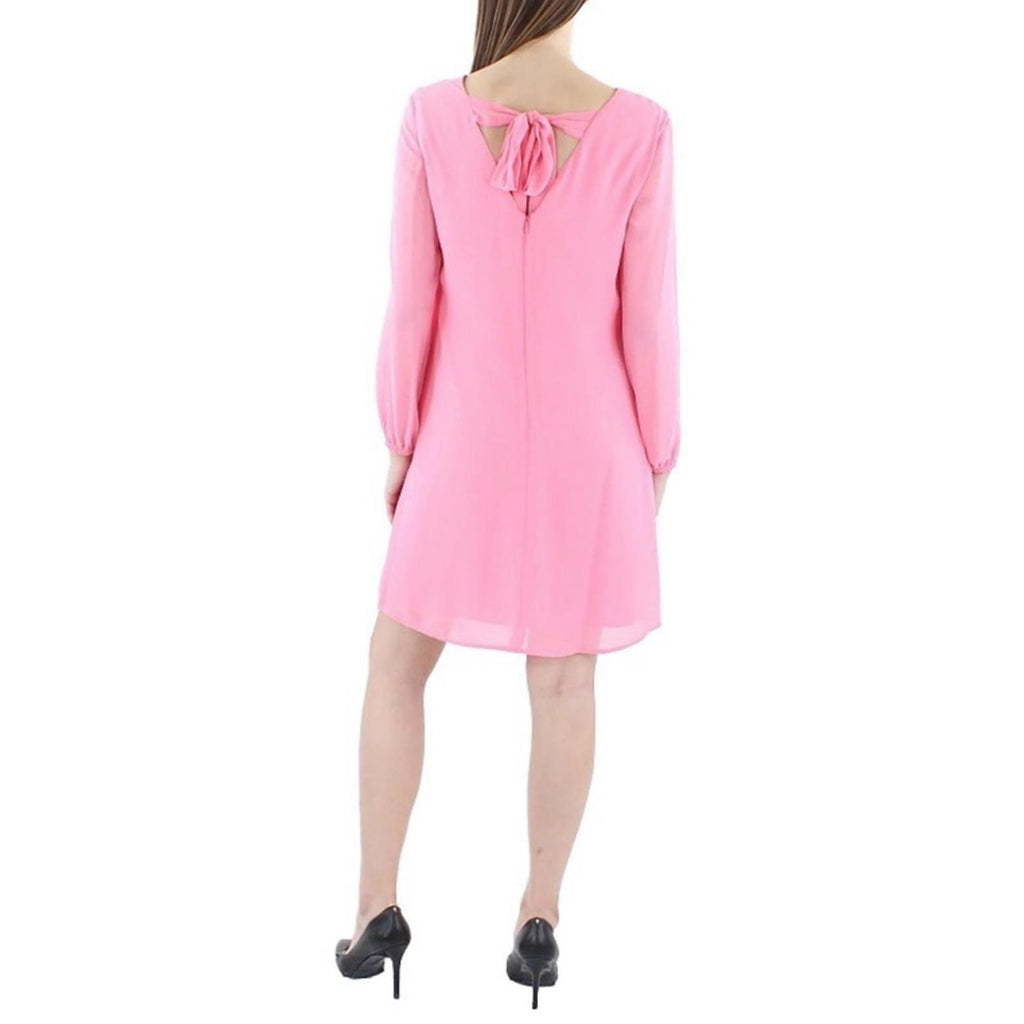 INC International Concepts Chiffon Short Shift Dress w/Long Sleeve, Size 1X, NEW