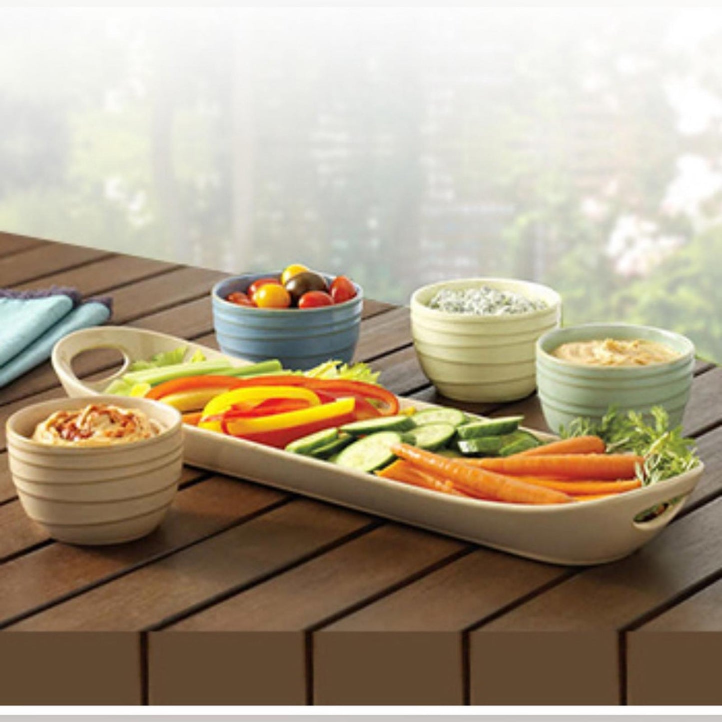 5-Piece Stoneware Serving Set (New in Box)