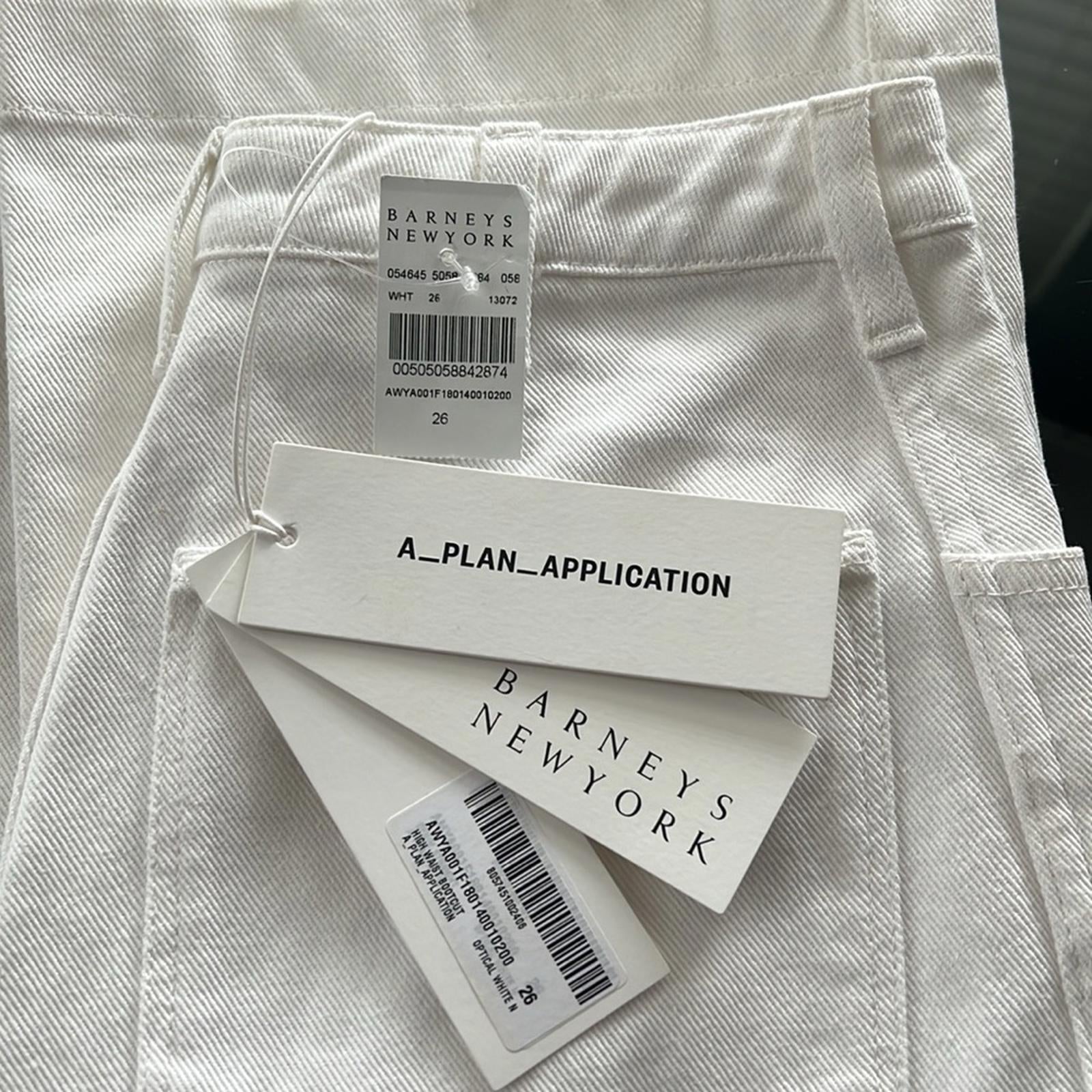 A_Plan_Application High Waist Bootcut Jeans Optical White, Size 26, NWT SOLD OUT