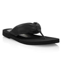 NEW Stuart Weitzman Leather Flip Flops in Black, Size US 8.5/ EU 39