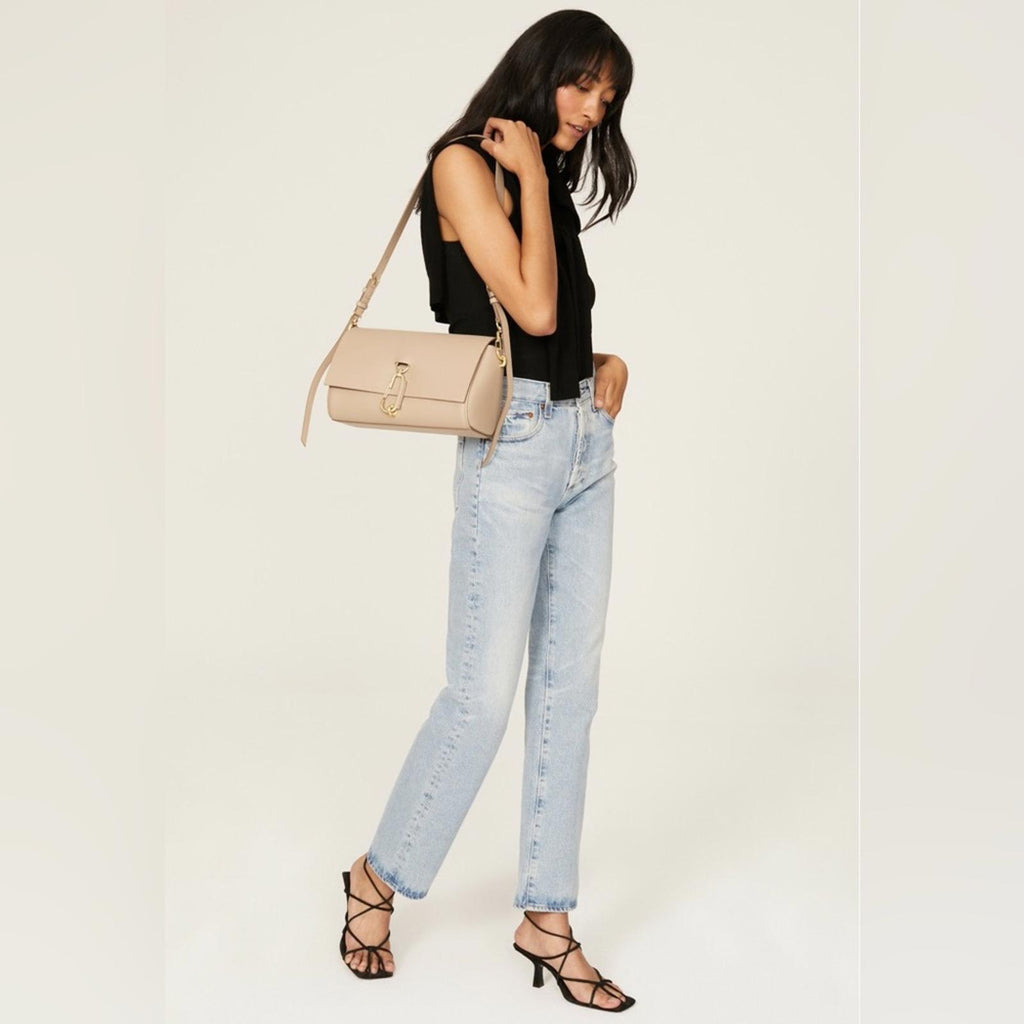 NWT Zac Posen Handbags Tan Belay Baguette Bag, Irish Cream New w/Tag Retail $395