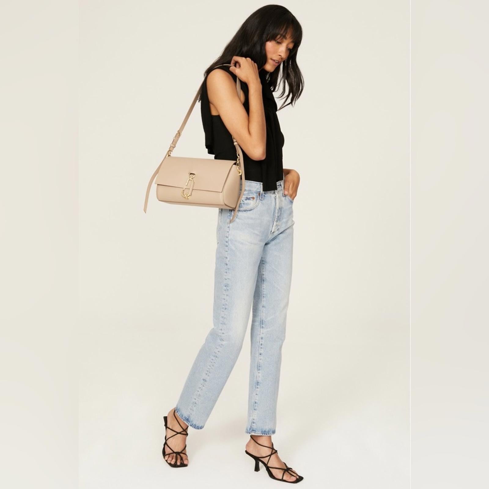 NWT Zac Posen Handbags Tan Belay Baguette Bag, Irish Cream New w/Tag Retail $395