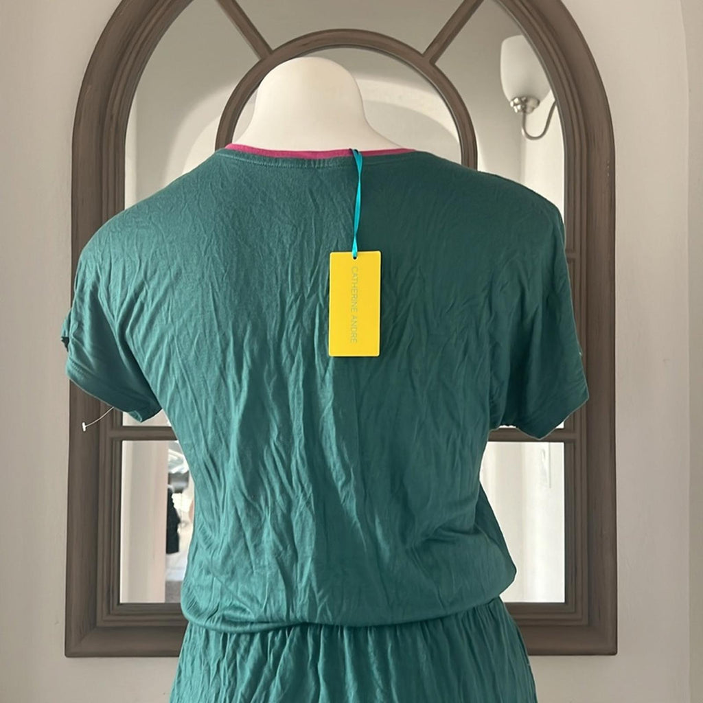 Catherine Andre Botanik Dress, Green Size S New w/Tag