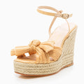 Loeffler Randall Peri Espadrille Wedge Sandals in Tan, Size 41/11 New in Box