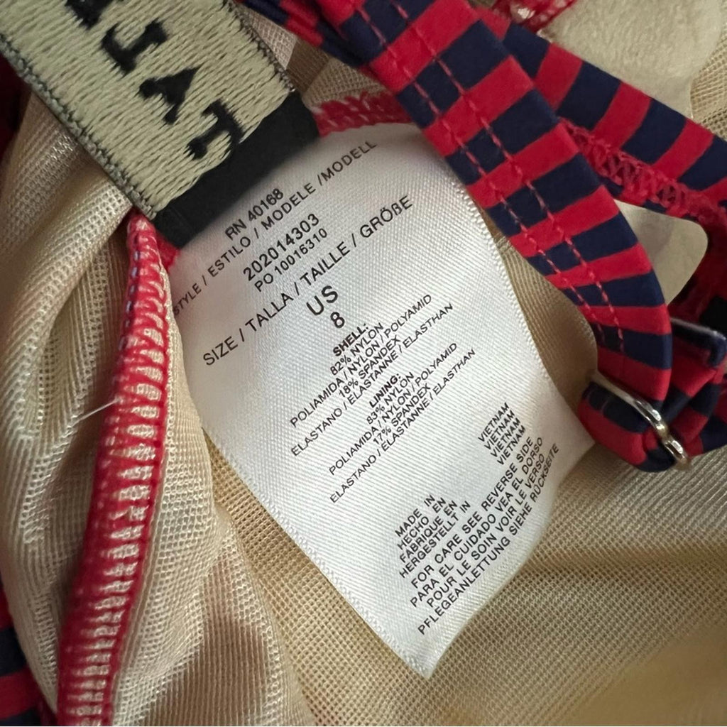 Talbots Stars & Stripes One Piece Swimsuit in Red & Blue, Size 8 NEW w/o Tag
