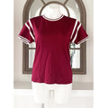 T by Alexander Wang Short Sleeve Jersey Top in Burgundy Red, Size M EXCELLENT!