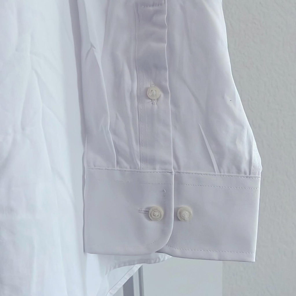 Lauren Ralph Lauren Stretch Slim Fit Dress Shirts in White, 18-18.5 (34/35) 2XL